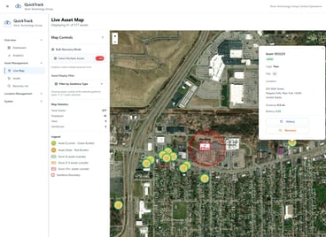 Live Map View Asset Pop up Bubble